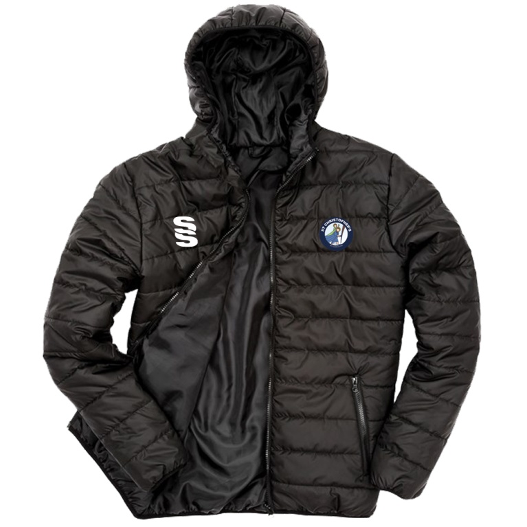 St Christophers School Staff - Supersoft Padded Hooded Jacket - Unisex Fit